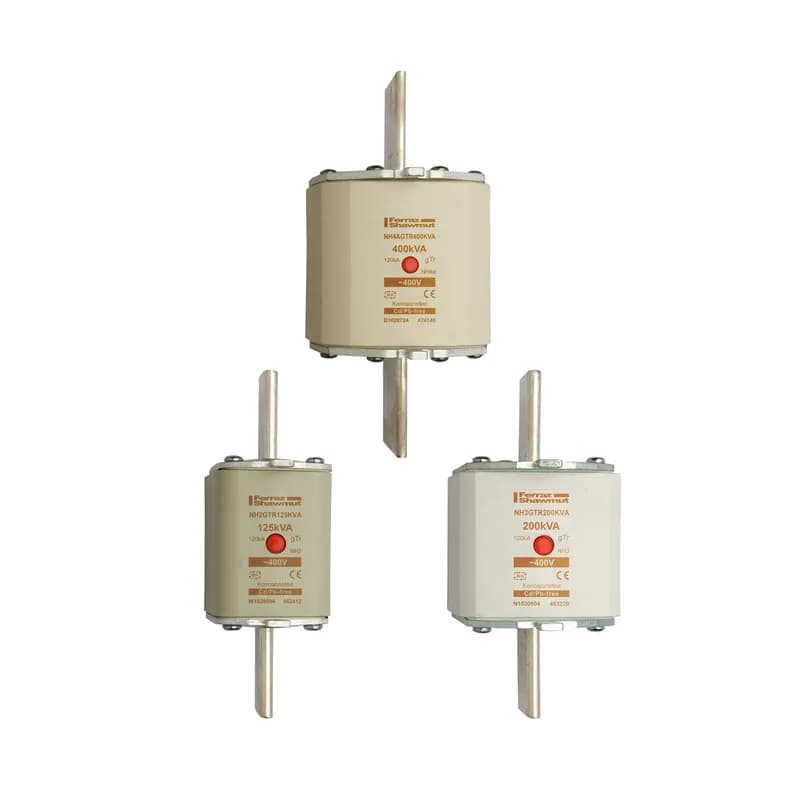 Mersen K1030524 - DIN NH Standard fuse-link gTr Size NH4a 400VAC 1155A 800KVA live tags Center indicator Body width 98 mm