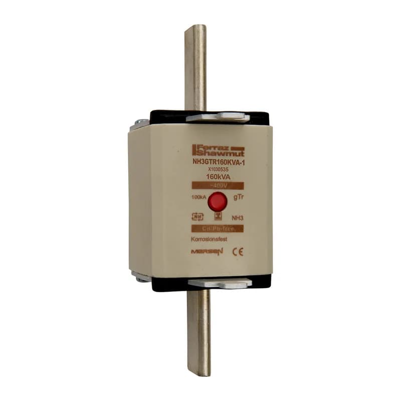DIN NH Standard fuse-link gTr Size NH3 400VAC 231A 160KVA isolated tags Center indicator Body width 53.10 mm