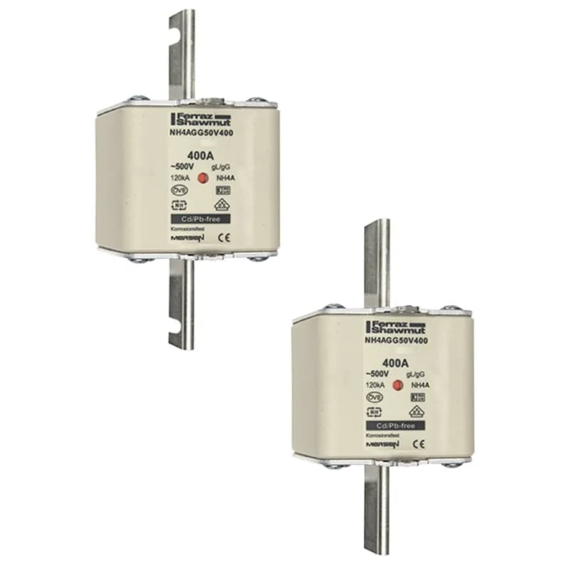 DIN NH Standard fuse-link gG Size NH4a 500VAC 250VDC 1600A live tags Center indicator Body width 100.10 mm