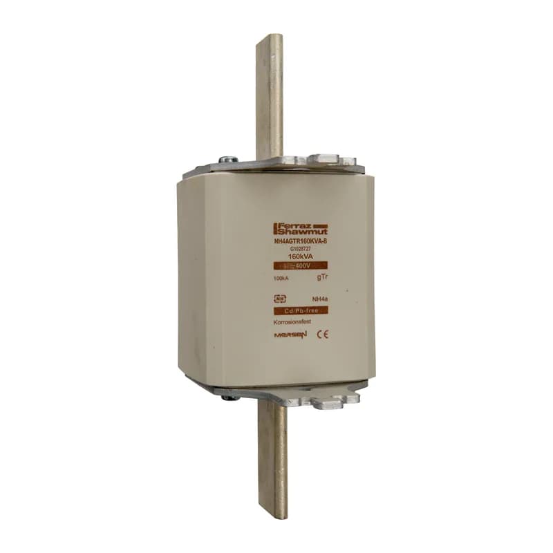 DIN NH Standard fuse-link gTr Size NH4a 400VAC 231A 160KVA live tags Top indicator Body width 72.9 mm