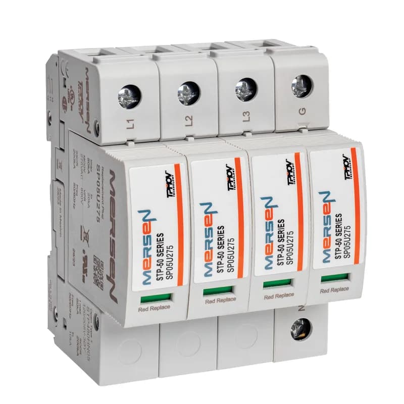 Mersen STP480HN05 - SPD - Plugable STP-50 Series HL 480V L-L VPR 1500V L-L MCOV 550V 50kA 4-pole
