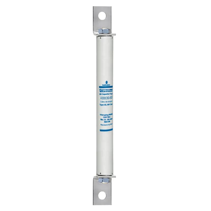 Medium Voltage Capacitor Fuse 3000VAC 60A L Bracket To L Bracket Visual Indicator Amp-Trap®