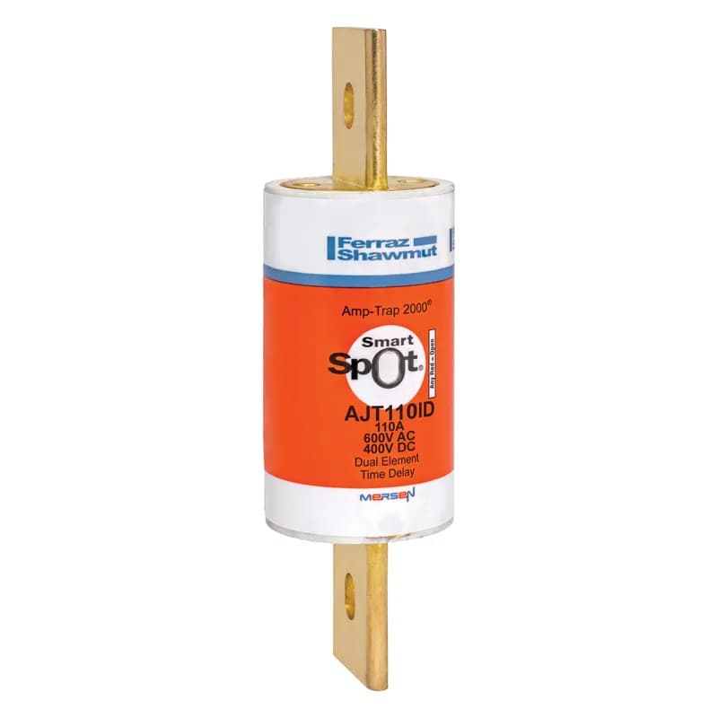 Mersen AJT110ID - Fuse AJT - Class J - Time-delay 600VAC 400VDC 110A Blade SmartSpot® Amp-Trap 2000®