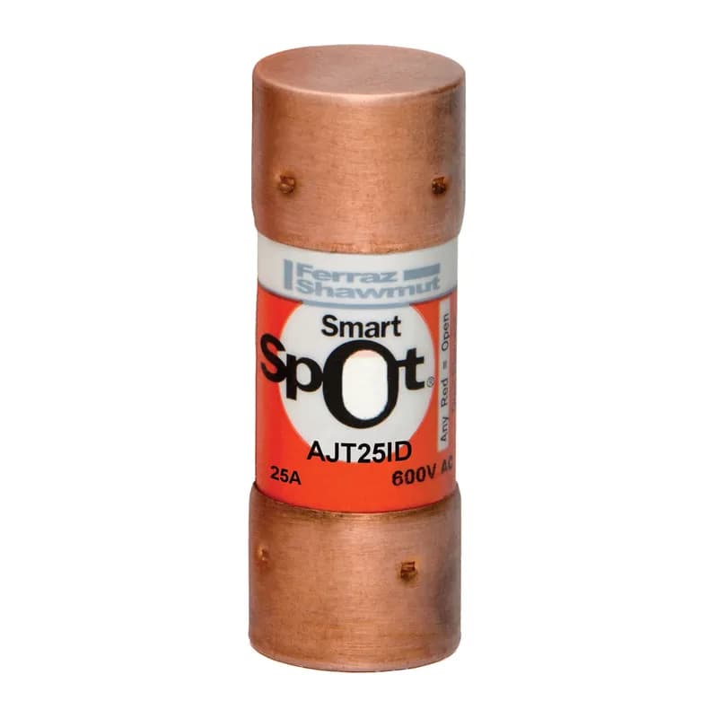 Mersen AJT25ID - Fuse AJT - Class J - Time-delay 600VAC 400VDC 25A Ferrule SmartSpot® Amp-Trap 2000®