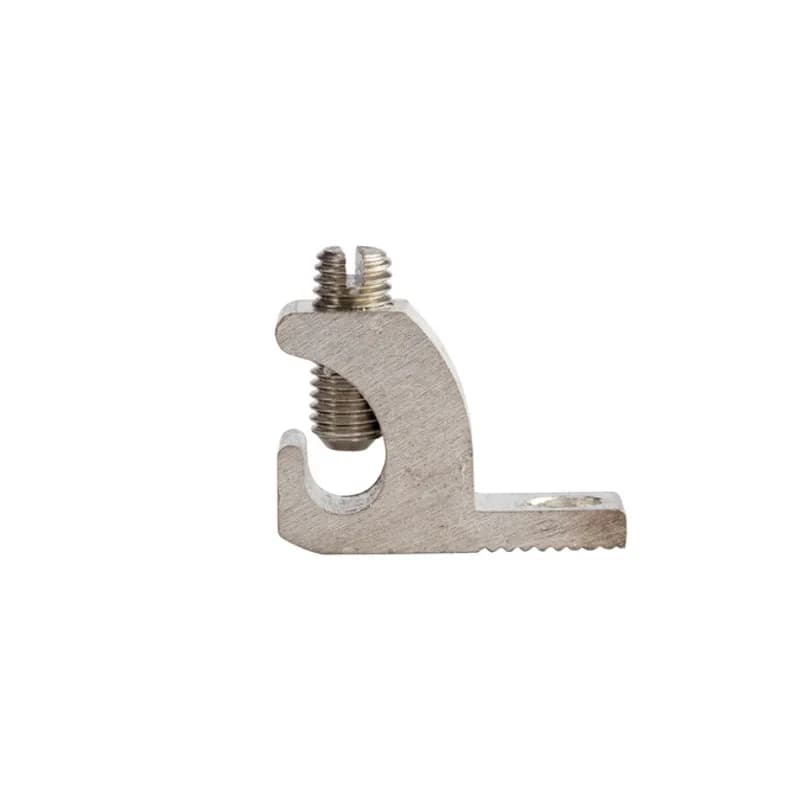 Lay In Connector 4 - 14 AWG offers the ultimate in flexibility. Excellent for grounding and continuous loop applications. Made of 6061T-6 aluminum alloy. Electro-tin plated for low contact resistance. Suitable for use with both copper and aluminum conductors. Rated 600V (2000V max. per UL486B). UL 486A/B Listed. Temperature rating 90 degrees C.