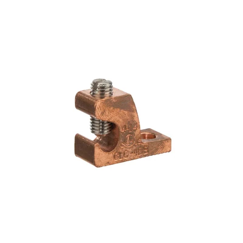 NSI Industries GLC-4DB - The NSI GLC-4DB Direct Burial Copper Ground Connector makes quick work of grounding copper conductors in a variety of outdoor applications. The copper body and stainless-steel screws are cULus Listed for direct burial in both earth and concrete when used with copper wiring. This connectorâ€™s lay-in lug design allows for greater flexibility when securing wires and accommodates conductors in the range of 4 to 14 AWG. The connector has a temperature rating of 90 Â°C and a voltage rating of 600V. cULus Listed 467 for grounding and bonding. UL A Listed 486 wire connector. Stock products you can rely onâ€”stock NSI.