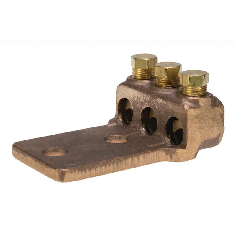 NSI Industries TL250-3L2 - Cast Bronze Terminal Lug 300 MCM - 4/0 AWG 3 Porty Copper Terminal Lugs are made of high copper alloy. They are used for joining a wide range of cables or terminal blocks.