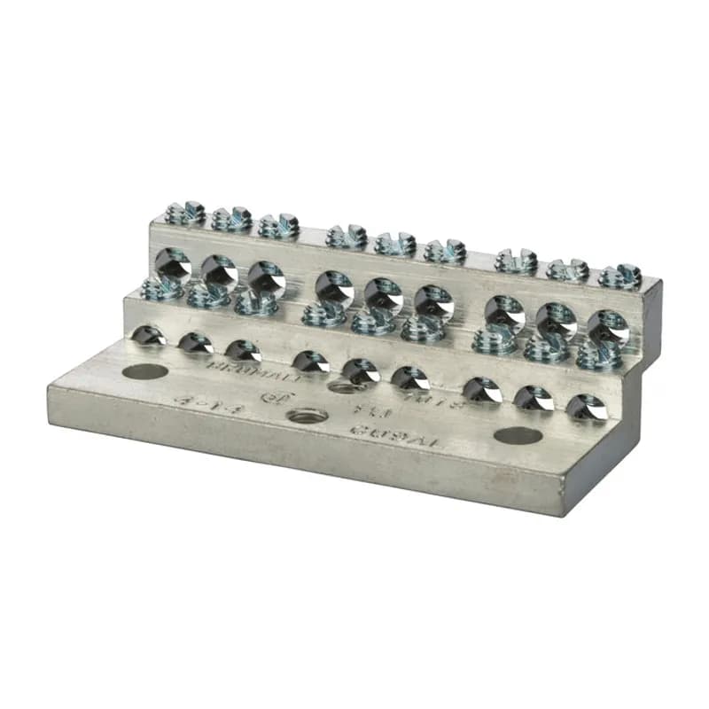 225A Stacked Neutral Bar, 4-14 AWG 18 Circuits