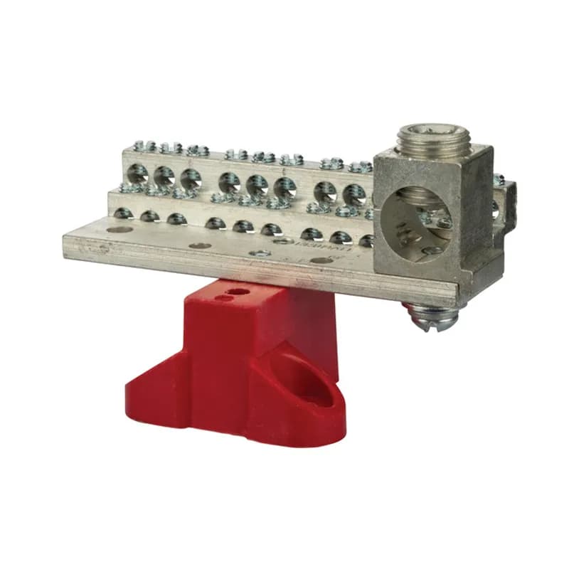 NSI Industries 1024MB - 225A Stacked Neutral Bar, 4-14 AWG 24 Circuits & 350 MCM - 6 AWG Main Lug With Mtg Base