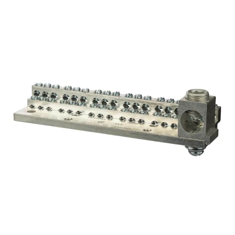 225A Stacked Neutral Bar, 4-14 AWG 36 Circuits & 350 MCM - 6 AWG Main Lug