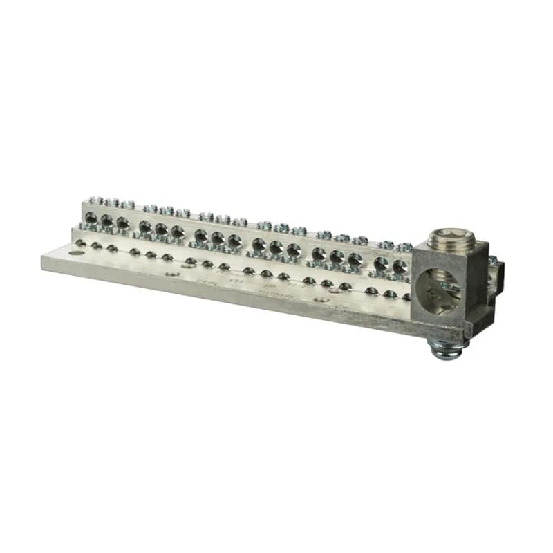 225A Stacked Neutral Bar, 4-14 AWG 42 Circuits & 350 MCM - 6 AWG Main Lug