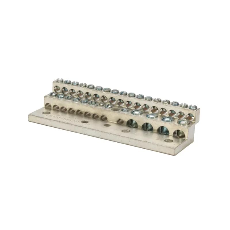 225A Stacked Neutral Bar, 4-14 AWG 26 Circuits, 1/0-14 AWG 4 Circuits