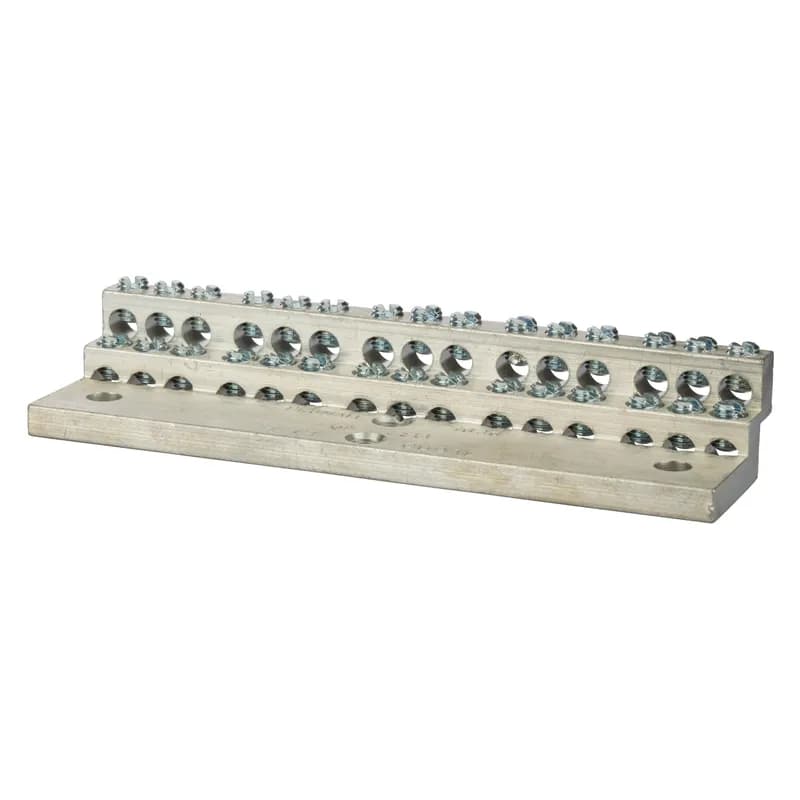 225A Stacked Neutral Bar, 4-14 AWG 30 Circuits