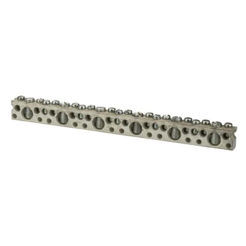 Combination Connector 23 Circuits Multiple combination connectors are made fromaluminum and are tin-plated for low contactresistance. Suitable for use with both copper andaluminum conductors. Each connector containsa combination of 1/0-14 AWG and 6-14 AWGwire holes.