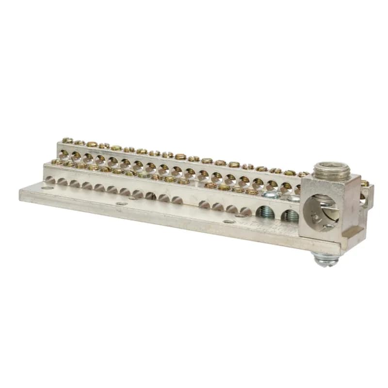 225A Stacked Neutral Bar, 4-14 AWG 38 Circuits, 1/0-14 AWG 4 Circuits & 350 MCM - 6 AWG Main Lug