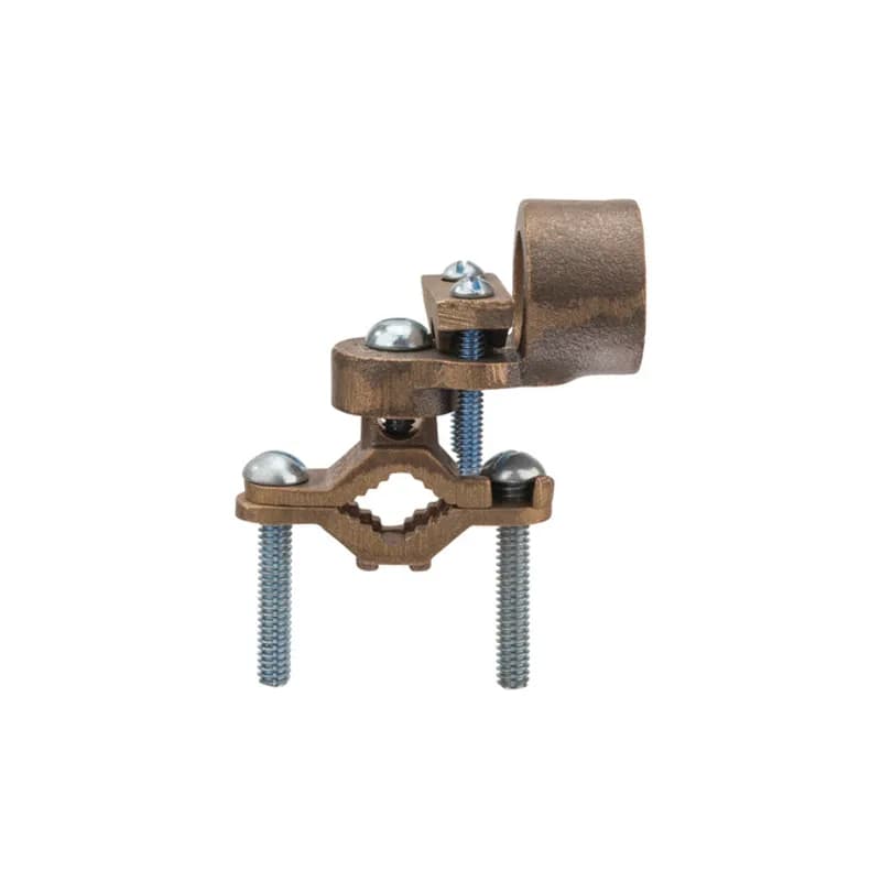 NSI Industries EG-7 - The NSI EG-7 Bronze Ground Clamp for Rigid Conduit grips on pipes between 1/2" to 1" in diameter and features a 3/4" adapter hub that swings 360 degrees to make alignment simple. The zinc-plated steel screws and bronze clamp body are made of economical, high-quality metals that provide durable performance in a range of applications. Use this interchangeable clamp to attach rigid conduit and ground conductors to water pipes in indoor environments. UL Listed 467 for Grounding and Bonding. Stock products you can rely onâ€”stock NSI.