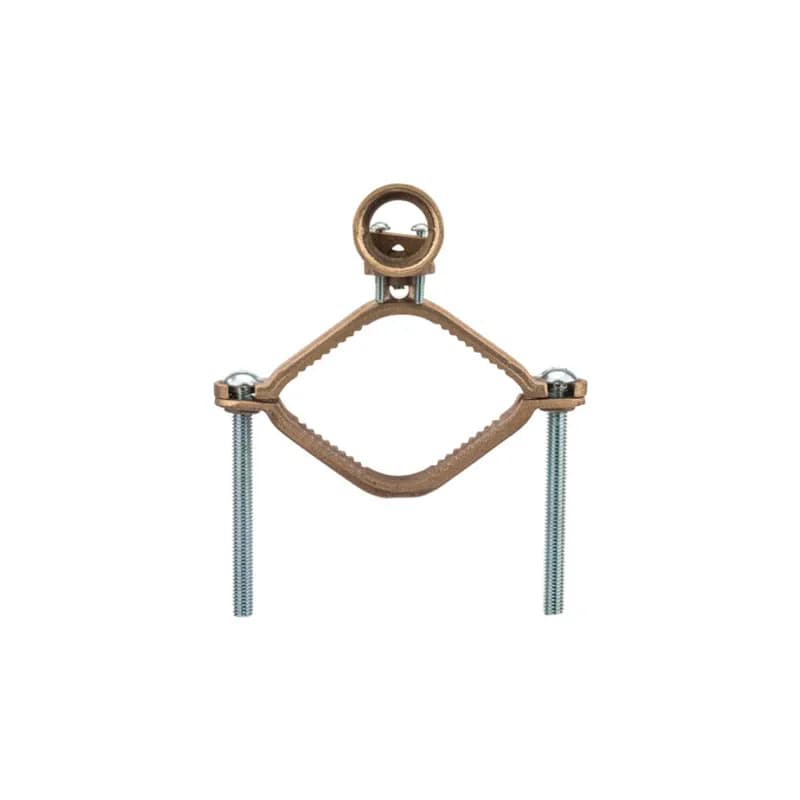 The NSI EG-24 Bronze Ground Clamp for Rigid Conduit grips on pipes between 2-1/2" to 4" in diameter and features a 1" adapter hub that swings 360 degrees to make alignment simple. The zinc-plated steel screws and bronze clamp body are made of economical, high-quality metals that provide durable performance in a range of applications. Use this interchangeable clamp to attach rigid conduit and ground conductors to water pipes in indoor environments. UL Listed 467 for Grounding and Bonding. Stock products you can rely onâ€”stock NSI.