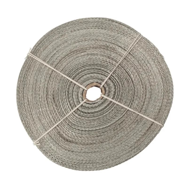 The NSI SA382C Flexible Grounding Strap provides you with a maximum amount of flexibility and ease of handling when installing ground or shield continuity. Woven of high conductivity, annealed, tinned copper wire, this braided ground strap is easily soldered to lead, copper and tinned metals. Use this flexible braid for shield and lead-sheath grounding or for continuing the fault-carrying capacity of the cable shield as a jumper braid. The NSI SA382C Flexible Grounding Strap is 3/8" wide, 100 feet long and the equivalent AWG size of 9 AWG. Stock products you can rely onâ€”stock NSI.