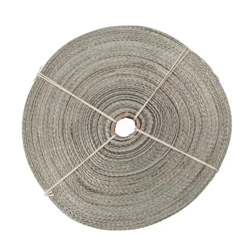 The NSI SA582B Flexible Grounding Strap provides you with a maximum amount of flexibility and ease of handling when installing ground or shield continuity. Woven of high conductivity, annealed, tinned copper wire, this braided ground strap is easily soldered to lead, copper and tinned metals. Use this flexible braid for shield and lead-sheath grounding or for continuing the fault-carrying capacity of the cable shield as a jumper braid. The NSI SA582B Flexible Grounding Strap is 1/2" wide, 25 feet long and the equivalent AWG wire size of 6 AWG. Stock products you can rely onâ€”stock NSI.