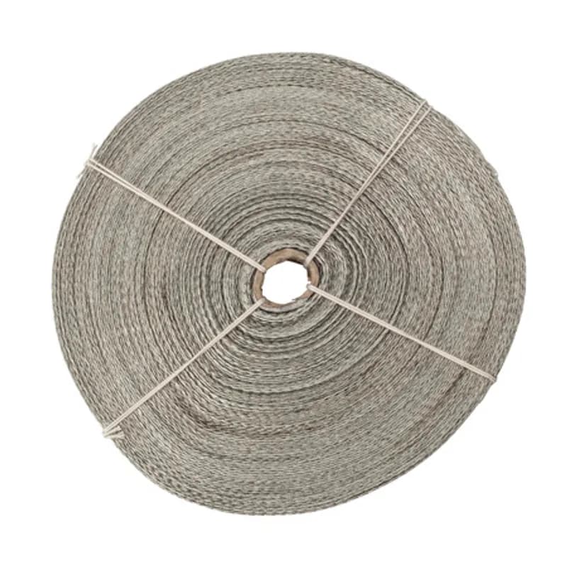 The NSI SA582C Flexible Grounding Strap provides you with a maximum amount of flexibility and ease of handling when installing ground or shield continuity. Woven of high conductivity, annealed, tinned copper wire, this braided ground strap is easily soldered to lead, copper and tinned metals. Use this flexible braid for shield and lead-sheath grounding or for continuing the fault-carrying capacity of the cable shield as a jumper braid. The NSI SA582C Flexible Grounding Strap is 1/2" wide, 100 feet long and the equivalent AWG wire size of 6 AWG. Stock products you can rely onâ€”stock NSI.