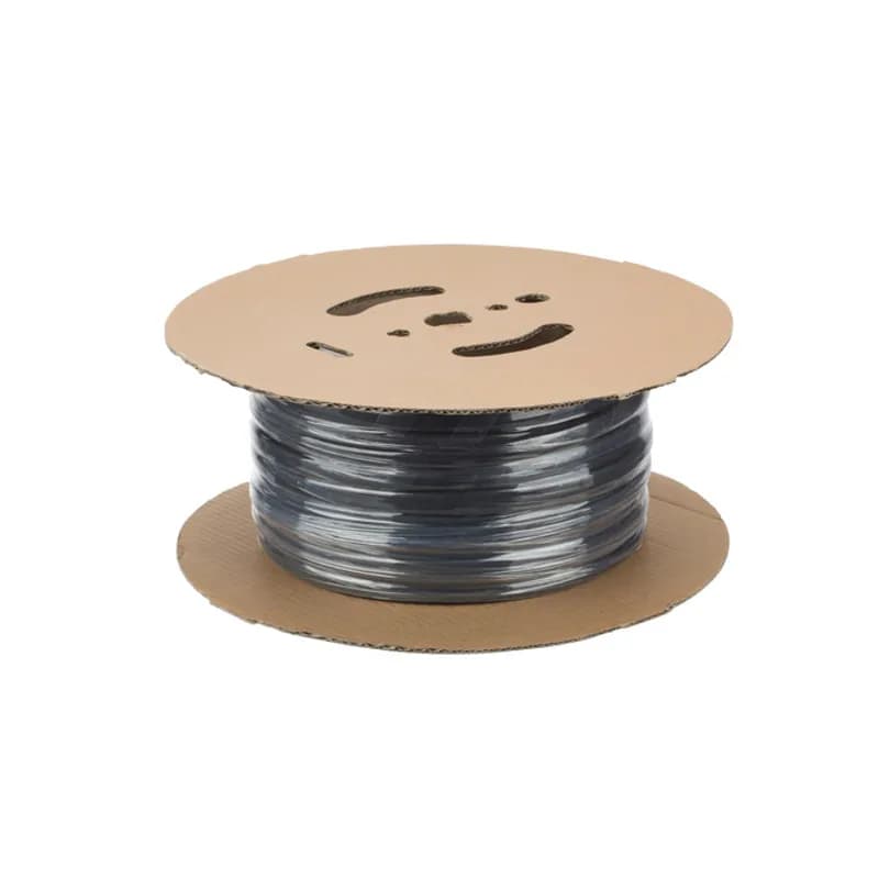 NSI Industries TWHS-375 - .375/ .187 Easy-Splice Thin Wall Tubing 200 Foot Spool Flexible flame-retardant, thin wall, general purpose heat shrinkable polyolefin tubing has a 2:1 shrink ratio. Used for electrical insulation, wire harness bundling, wire jacket marking and color coding, it also splices and makes functional terminations. Available in black, white, red, green, blue and clear. Standard packaging is either 6" lengths in blister boxes or in economical 25' spools. UL recognized to Standard 224. Black, white and colored thin wall tubing meet MIL-DTL-23053/5, Class 1. Clear meets MIL-DTL-23053/5, Class 2 and is not flame retardant. Rated 600 Volts, 125 C.