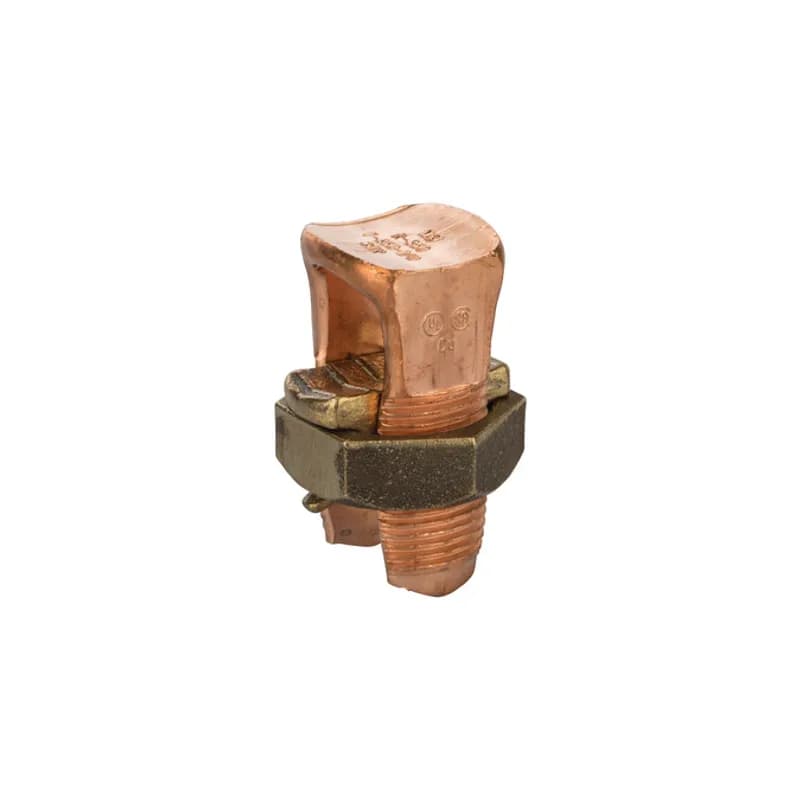 NSI Industries N-350 - Copper Split Bolt Connector 350 MCM Copper Split Bolt Connectors are high-strength solderless service connectors made of high-copper alloy for copper and copperweld wires. Type for two maximum wire sizes.
