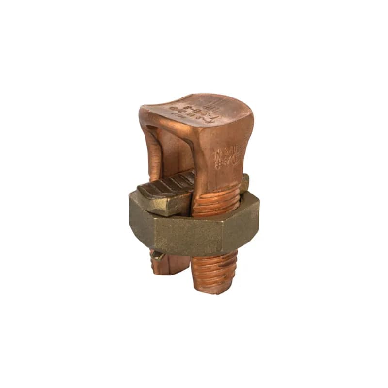 NSI Industries N-3/0 - Copper Split Bolt Connector 3/0 AWG Copper Split Bolt Connectors are high-strength solderless service connectors made of high-copper alloy for copper and copperweld wires. Type for two maximum wire sizes.