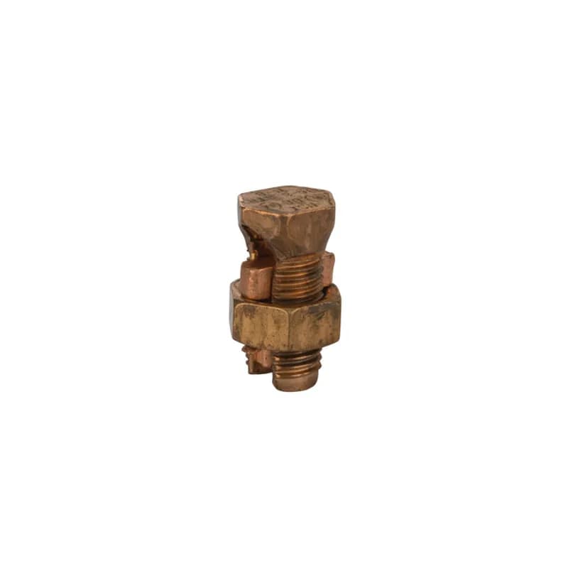 NSI Industries N-8 - Copper Split Bolt Connector 8 AWG Copper Split Bolt Connectors are high-strength solderless service connectors made of high-copper alloy for copper and copperweld wires. Type for two maximum wire sizes.
