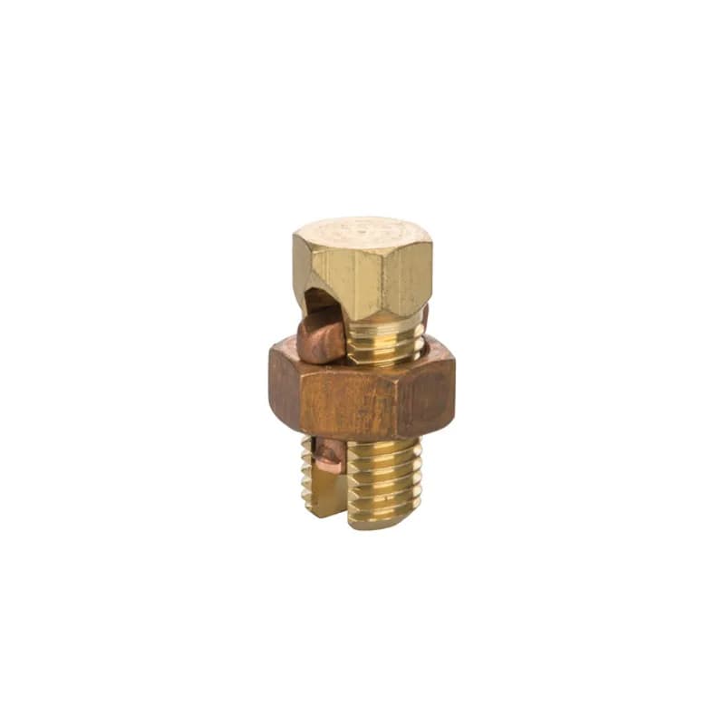 NSI Industries N-8L - 3 Wire Copper Split Bolt Connector 8 AWG Copper Split Bolt Connectors are high-strength solderless service connectors made of high-copper alloy for copper and copperweld wires. Type for three maximum wire sizes.