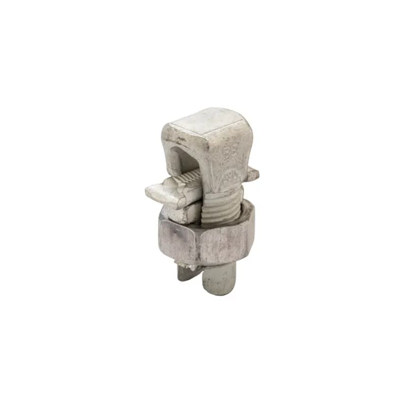 NSI Industries APS04 - Aluminum Dual-Rated Split Bolt 10 SOL - 4 STR Aluminum Dual-Rated Split bolts are made from tin-plated aluminum. UL-486B listed for aluminum and copper conductor combinations.