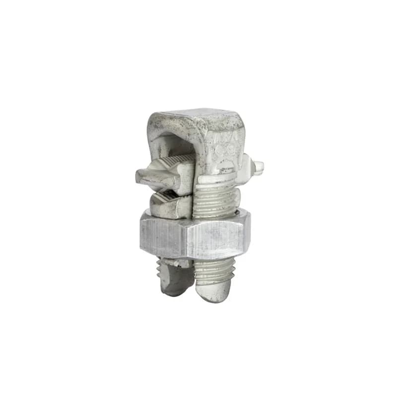 NSI Industries APS21 - Aluminum Dual-Rated Split Bolt 2 SOL - 2/0 STR Aluminum Dual-Rated Split bolts are made from tin-plated aluminum. UL-486B listed for aluminum and copper conductor combinations.