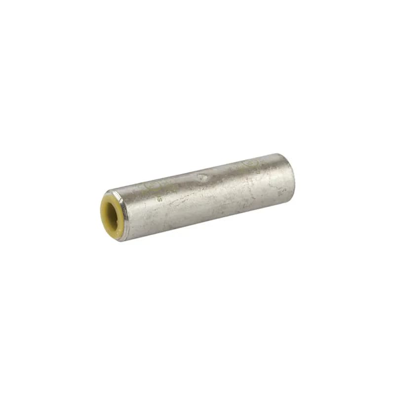 Dual Rated Aluminum Splice 2/0 AWG Dual Rated Aluminum Splices are a type of aluminum compression connector that is produced from high conductivity aluminum tubing. Center stop assures proper cable installation. Electro-tin plated for corrosion resistance. Color coded and marked with die index information. Pre-filled with oxide inhibitor and capped with color coded cap.