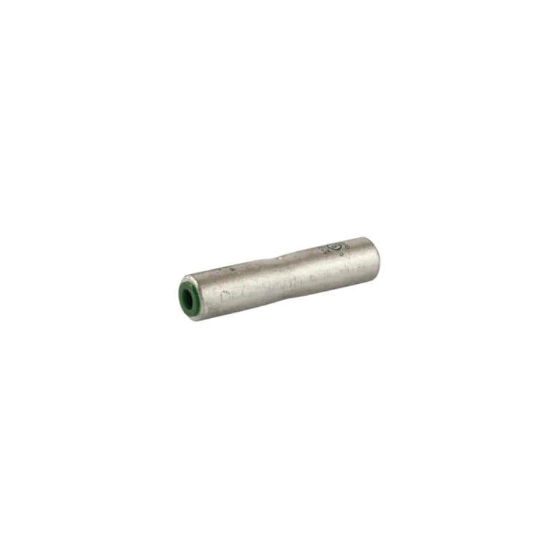 NSI Industries ASC4T - Dual Rated Aluminum Splice 4 AWG Dual Rated Aluminum Splices are a type of aluminum compression connector that is produced from high conductivity aluminum tubing. Center stop assures proper cable installation. Electro-tin plated for corrosion resistance. Color coded and marked with die index information. Pre-filled with oxide inhibitor and capped with color coded cap.
