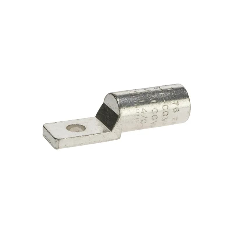 Cast Aluminum Meter Socket Lug 4/0 AWG - 3/8 Bolt Made of dead-soft EC grade aluminum. 840 common dies- one die installs on all sizes. For aluminum or copper conductors. Pre-filled with oxide inhibitor. Installing dies (color red): .840, 18, 324, TX, 76, 11A, 249.