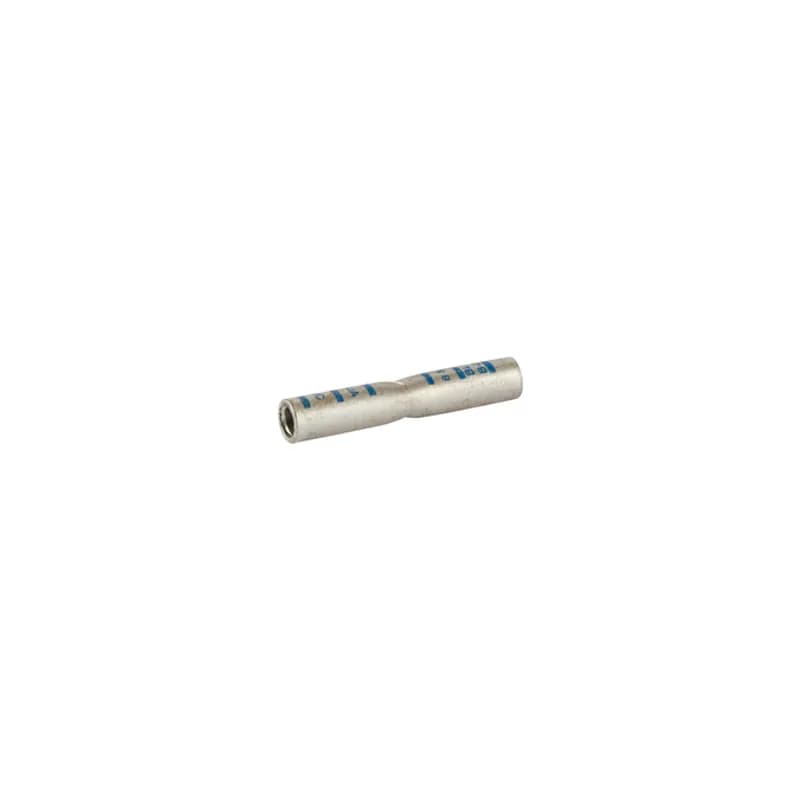 Dual Rated Aluminum Splice 8 AWG Dual Rated Aluminum Splices are a type of aluminum compression connector that is produced from high conductivity aluminum tubing. Center stop assures proper cable installation. Electro-tin plated for corrosion resistance. Color coded and marked with die index information. Pre-filled with oxide inhibitor and capped with color coded cap.