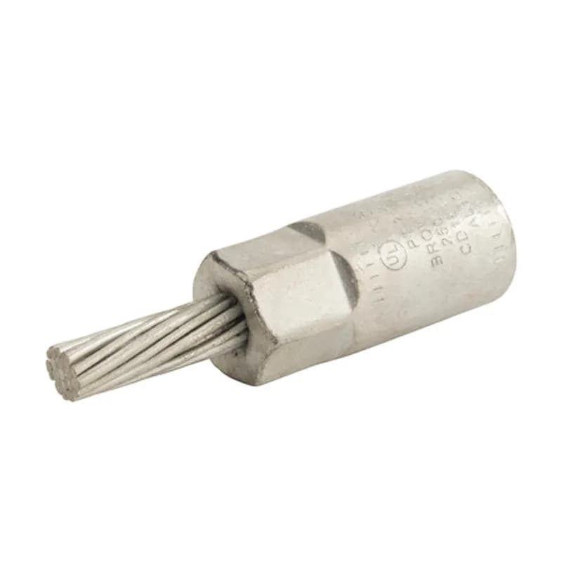 Stranded Bi-Metallic Pin Terminal 250 MCM Stranded Bi-Metallic Pin Terminals is designed to facilitate termination of aluminum conductors. Tin-plated stranded copper pin. Connector bores are coated with oxide inhibitor. Supplied with EPDM insulating cover. UL 486B listed. Rated 600 volts.