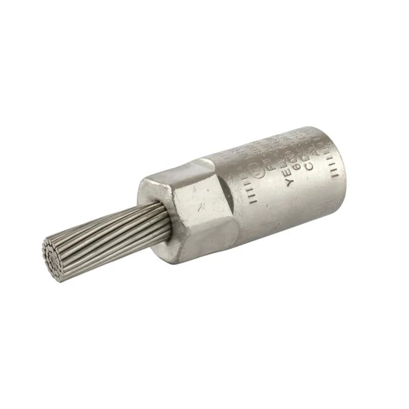 Stranded Bi-Metallic Pin Terminal 600 MCM Stranded Bi-Metallic Pin Terminals is designed to facilitate termination of aluminum conductors. Tin-plated stranded copper pin. Connector bores are coated with oxide inhibitor. Supplied with EPDM insulating cover. UL 486B listed. Rated 600 volts.