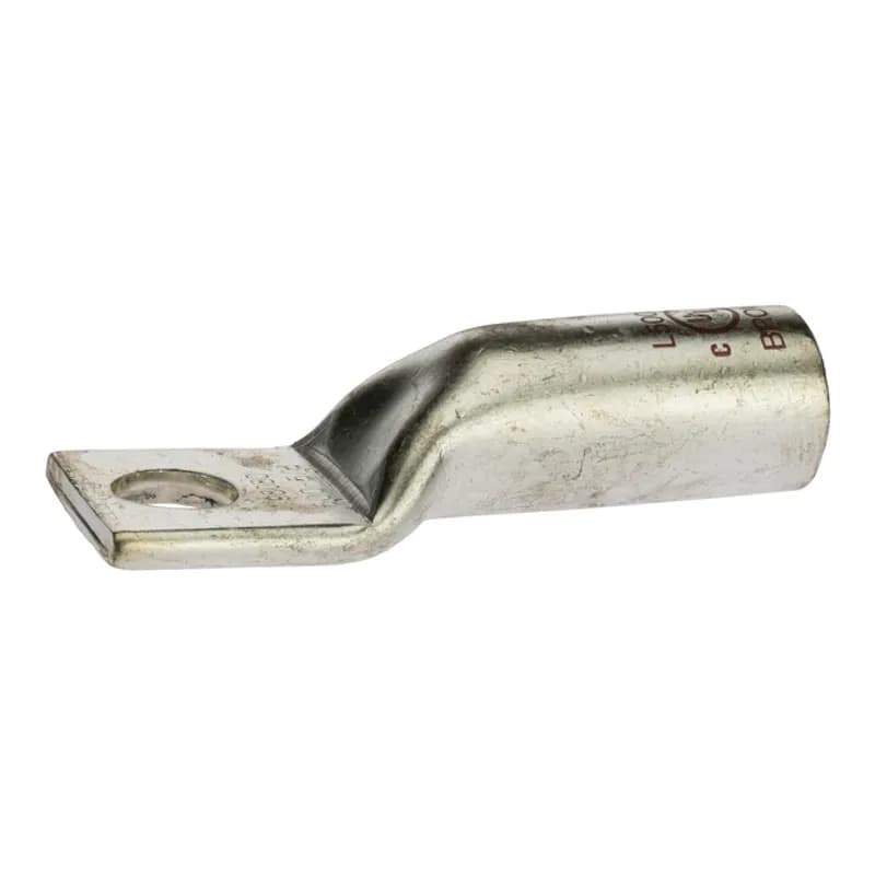NSI Industries L50058 - 1 Hole Long Barrel Copper Compression Lug 500 MCM - 5/8" Bolt Long Barrel Copper Compression Lugs are produced from high conductivity copper tubing. They are tin-plated to provide corrosion low contact resistance. Marked with die index and color coded for easy reference. Listed for 35KV maximum when properly installed and to cable manufacturer instructions. Temperature rating 90 degrees C. .