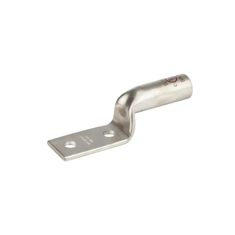 2Hole Long Barrel Copper StackedCompression Lug500MCM-1/2" Bolt Long Barrel Copper Stacked Compression Lugs is a type of copper compression connector that is produced from high conductivity copper tubing.They are designed for usewith the L-NSeries. They are tin-plated to provide corrosion resistance and are marked with die index and color coded for easy reference.