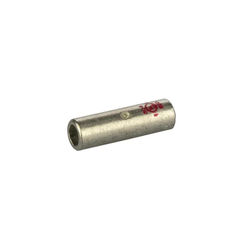 StandardBarrel TinnedCopperSplice8 AWG Standard Barrel Tinned CopperSplices is a type of copper compression connector that is produced from high conductivity copper tubing. They are tin-plated to provide corrosion resistance and are marked with die index and color coded for easy reference. Listed for 35KV maximum when properly installed.
