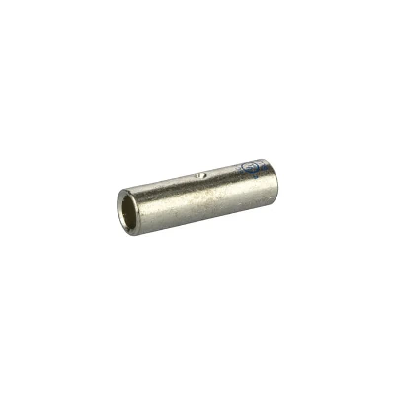 StandardBarrel TinnedCopperSplice 6 AWG Standard Barrel Tinned CopperSplices is a type of copper compression connector that is produced from high conductivity copper tubing. They are tin-plated to provide corrosion resistance and are marked with die index and color coded for easy reference. Listed for 35KV maximum when properly installed.