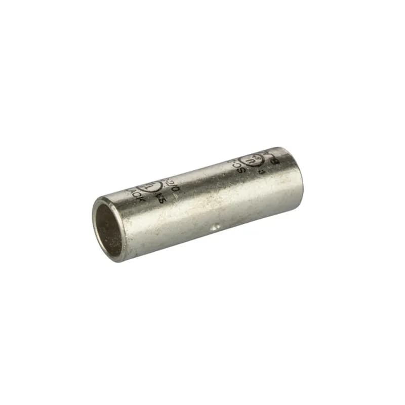 StandardBarrel TinnedCopperSplice2/0 AWG Standard Barrel Tinned CopperSplices is a type of copper compression connector that is produced from high conductivity copper tubing. They are tin-plated to provide corrosion resistance and are marked with die index and color coded for easy reference. Listed for 35KV maximum when properly installed.