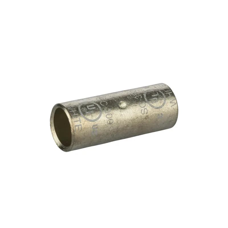 StandardBarrel TinnedCopperSplice300 MCM Standard Barrel Tinned CopperSplices is a type of copper compression connector that is produced from high conductivity copper tubing. They are tin-plated to provide corrosion resistance and are marked with die index and color coded for easy reference. Listed for 35KV maximum when properly installed.