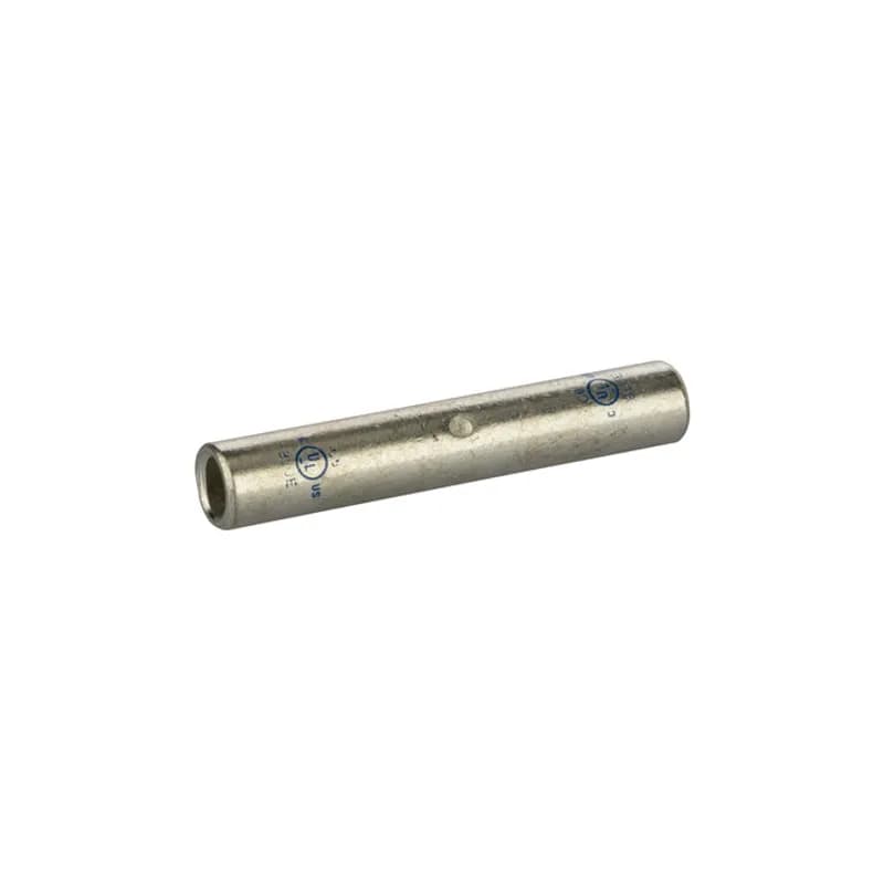 Long Barrel TinnedCopperSplice6 AWG Long Barrel Tinned CopperSplices is a type of copper compression connector that is produced from high conductivity copper tubing. They are tin-plated to provide corrosion resistance and are marked with die index and color coded for easy reference. Listed for 35KV maximum when properly installed.
