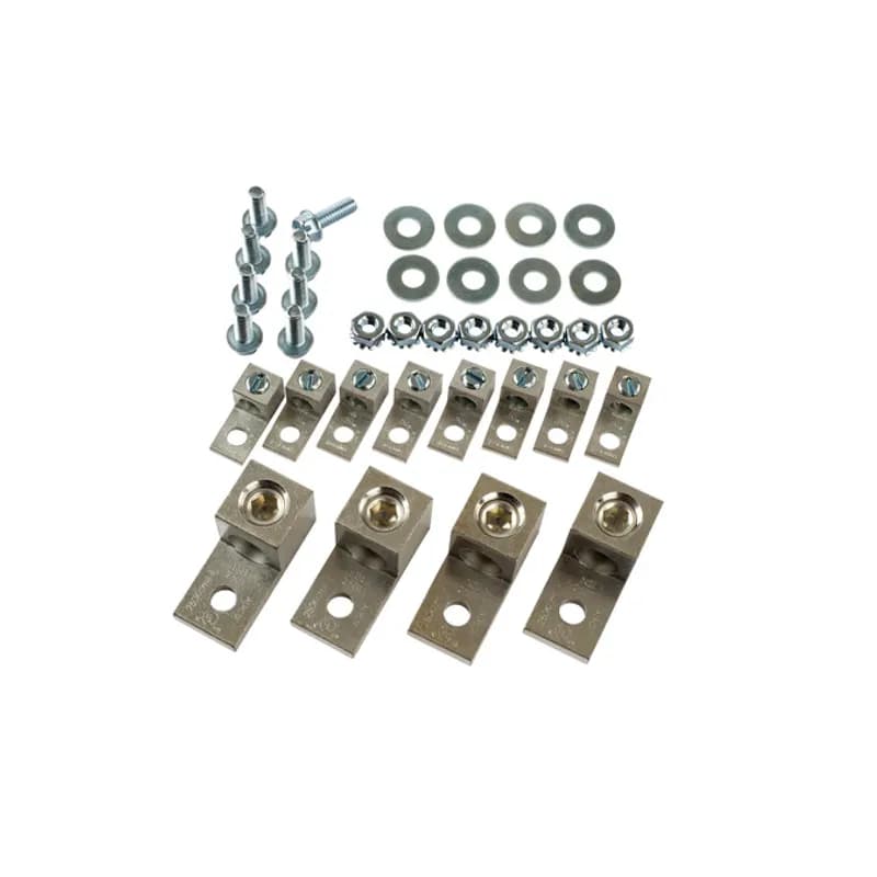 Transformer Lug Kit KVA Size (15-37-1/2 1 Â°) (15-45-3 Â°) Transformer Lug Kit contains terminal lugs that are dual rated for use with both copper and aluminum cables.
