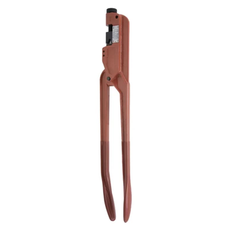 Mechanical Single-Indent Heavy Duty Lug Crimpers APPLICATIONS: Crimper is a manually operated single-indent compressor tool. It has a wire range of CU-250 MCM to 8 AWG AL-4/0 AWG to 8 AWG. It requires no dies.