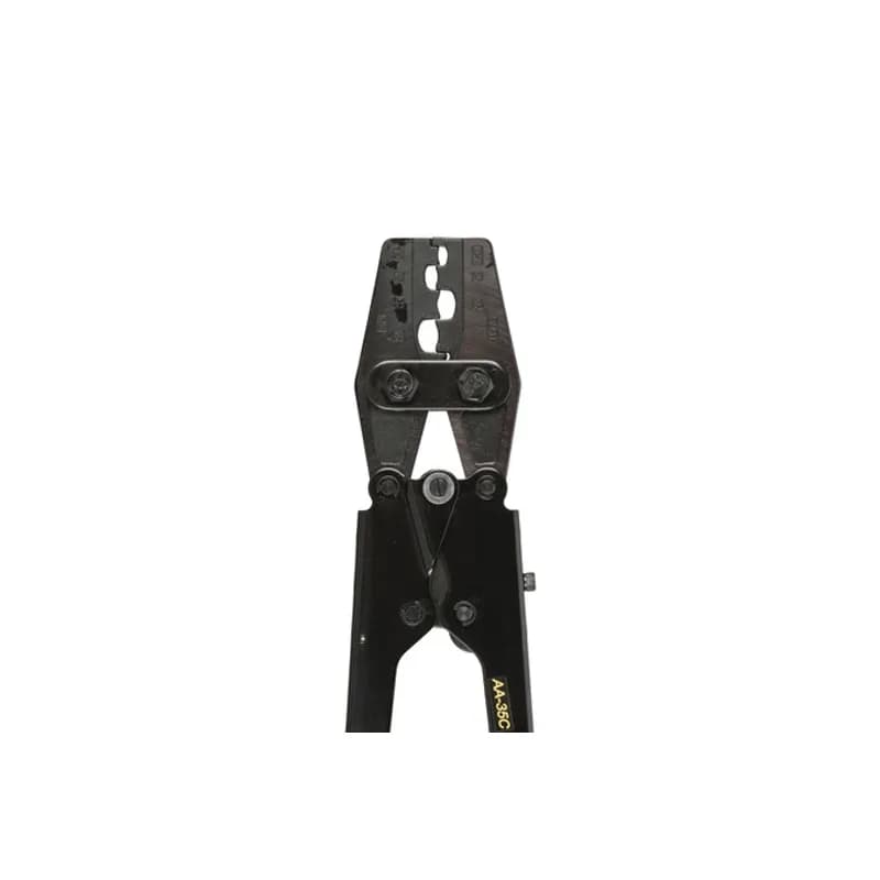 NSI Industries RDC1/0 - Ratchet Drive Crimping Tool APPLICATIONS: Ratchet Drive Crimping Tool is for non-insulated terminals from 6 to 1/0 AWG and insulated terminals from 22 to 8 AWG. Rugged, compact, and lightweight. Requires minimum effort due to ratchet action, ensuring an excellent crimp every time. FEATURES: TYPE: Insulated and Uninsulated ACTION: Ratchet INSULATED USE: Terminals 22 to 8 AWG NON-INSULATED USE: Terminals 6 to 1/0 AWG MANUFACTURER: NSi Industries PART NUMBER: RDC 1/0 UPC: 662381055309