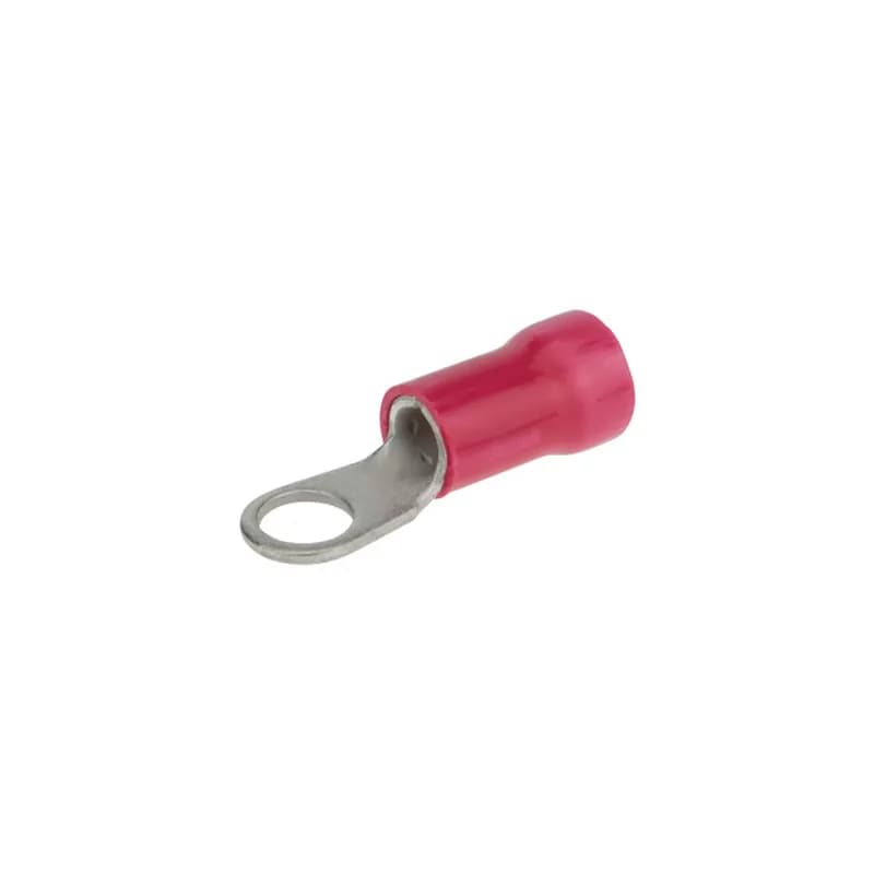 8 AWG Vinyl Insulated Ring 1/4" Stud, 25 Per Pack