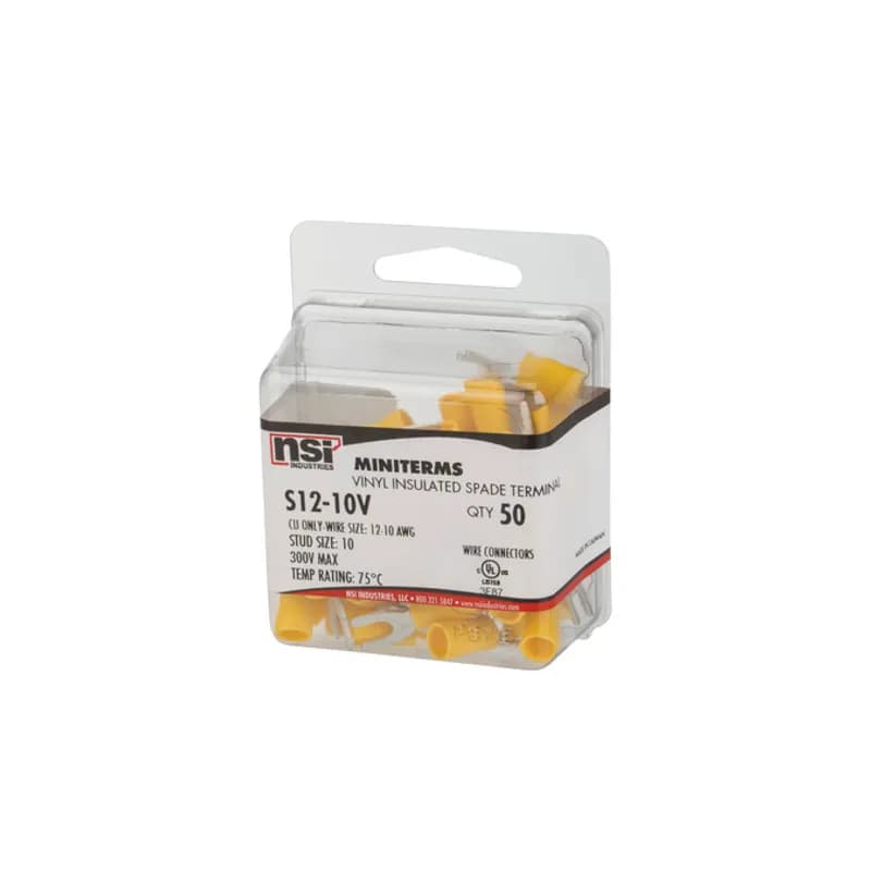 NSI Industries S12-10V - 12-10 AWG, 50 Per Pack