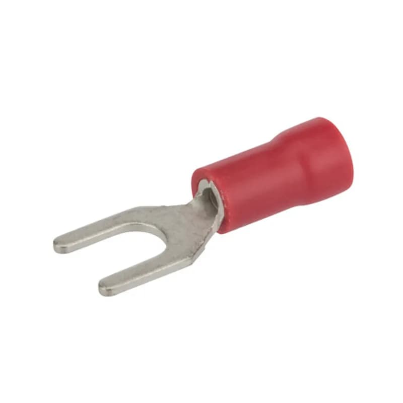 NSI Industries S22-8V - 22-18 AWG Vinyl Insulated Spade #8 Stud, 100 Per Pack